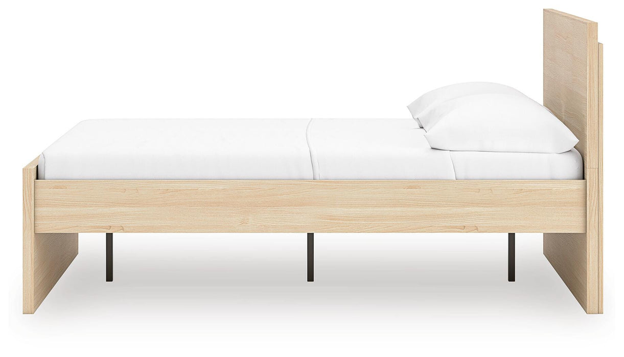 Signature Design Natural King Panel Platform Bed