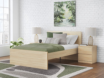 Signature Design Natural Full Panel Headboard