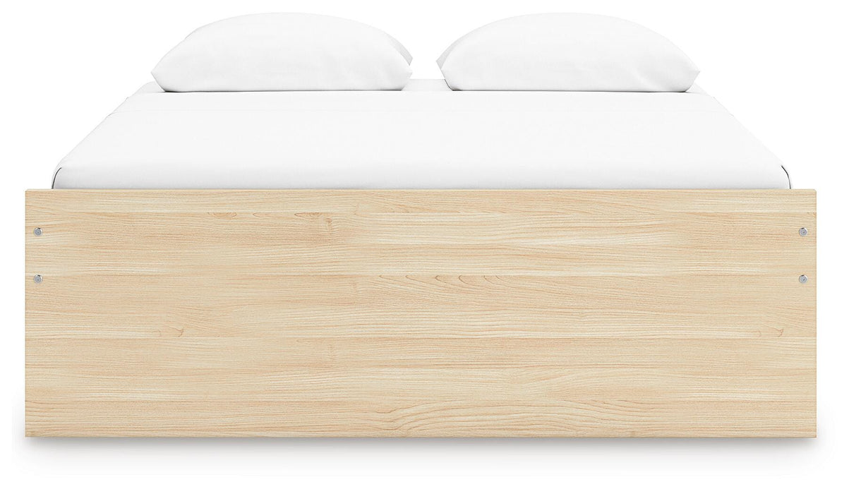 Signature Design Natural Queen Platform Bed