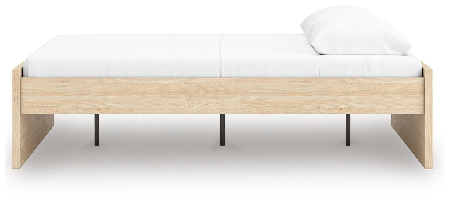 Signature Design Natural Queen Platform Bed