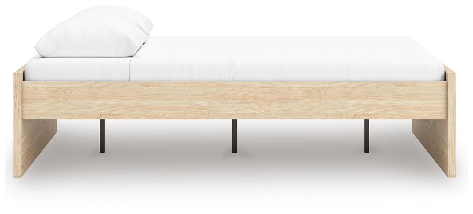 Signature Design Natural Queen Platform Bed