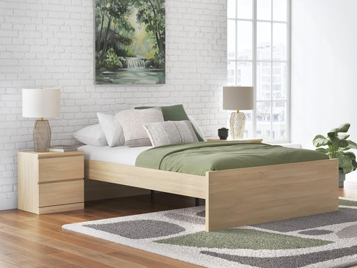 Signature Design Natural Queen Platform Bed
