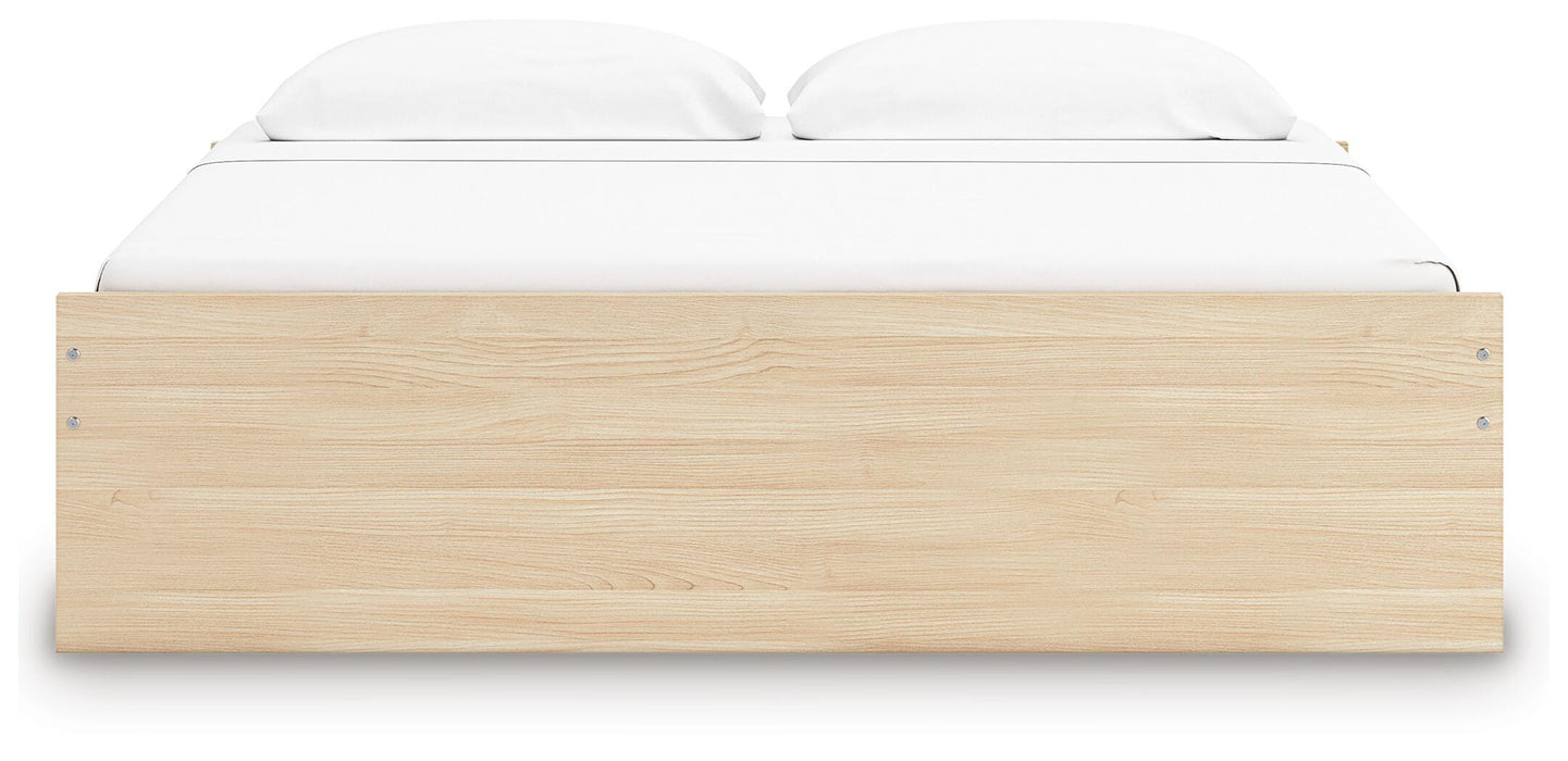 Signature Design Natural King Platform Bed