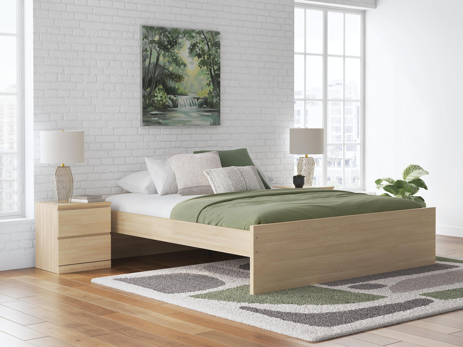Signature Design Natural King Platform Bed