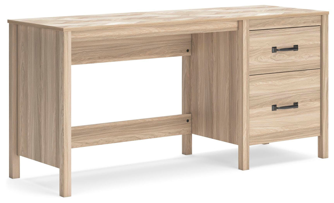 Signature Design Tan Home Office Desk