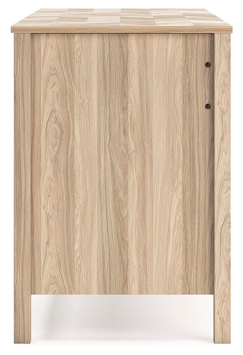 Signature Design Tan Home Office Desk
