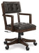 Signature Design Dark Brown Home Office Desk Chair (1/CN)