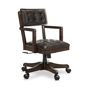 Signature Design Dark Brown Home Office Desk Chair (1/CN)