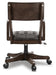 Signature Design Dark Brown Home Office Desk Chair (1/CN)