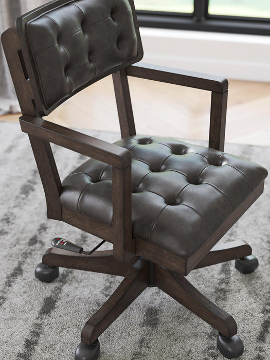 Signature Design Dark Brown Home Office Desk Chair (1/CN)