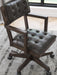 Signature Design Dark Brown Home Office Desk Chair (1/CN)