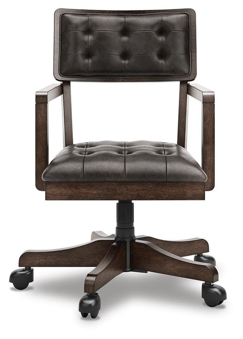 Signature Design Dark Brown Home Office Desk Chair (1/CN)