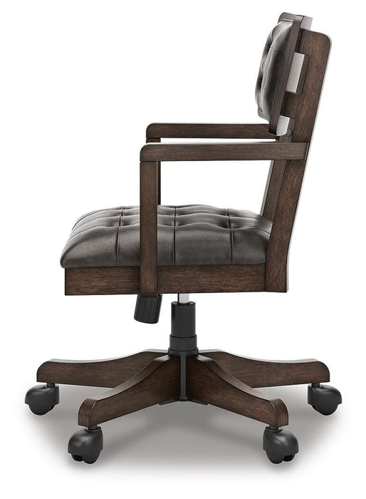 Signature Design Dark Brown Home Office Desk Chair (1/CN)