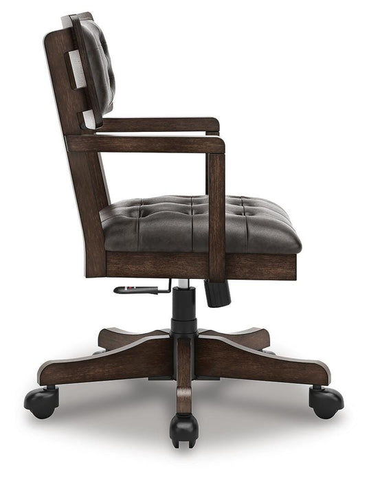 Signature Design Dark Brown Home Office Desk Chair (1/CN)