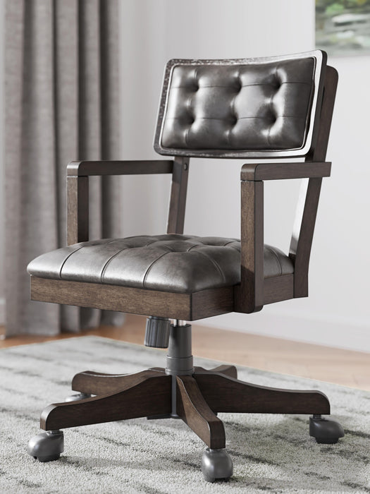 Signature Design Dark Brown Home Office Desk Chair (1/CN)