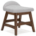 Signature Design Light Gray/Brown Home Office Desk Chair (1/CN)