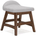 Signature Design Light Gray/Brown Home Office Desk Chair (1/CN)
