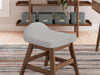 Signature Design Light Gray/Brown Home Office Desk Chair (1/CN)