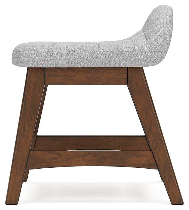 Signature Design Light Gray/Brown Home Office Desk Chair (1/CN)