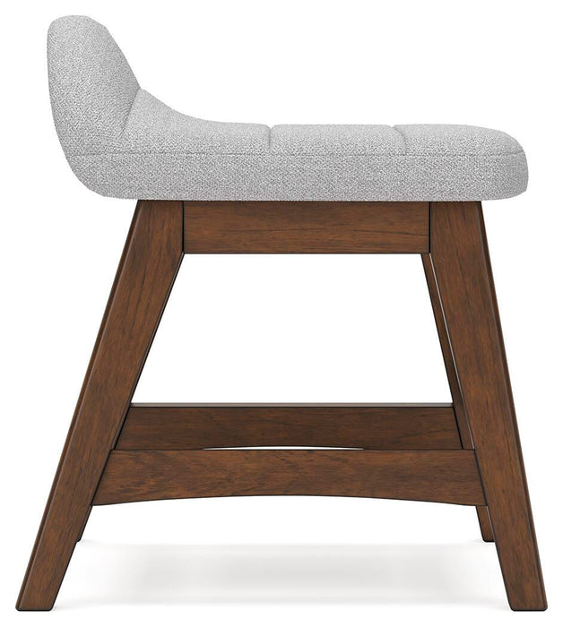Signature Design Light Gray/Brown Home Office Desk Chair (1/CN)