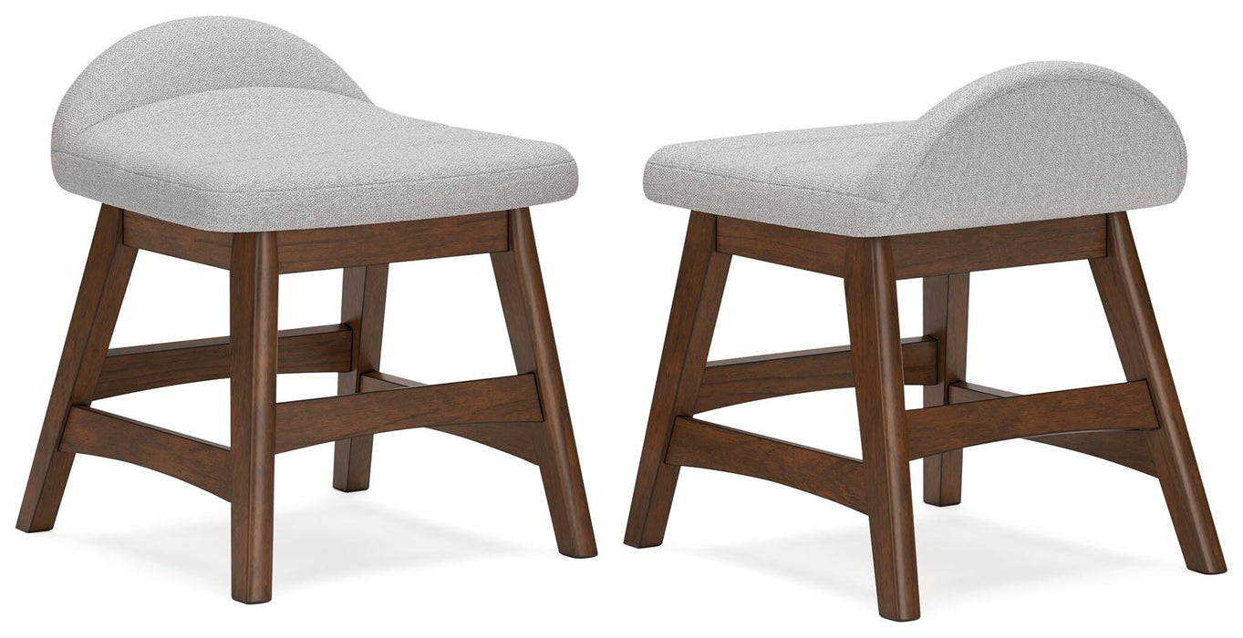 Signature Design Light Gray/Brown Home Office Desk Chair (1/CN)