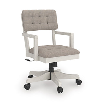 Signature Design Antique White Home Office Desk Chair (1/CN)