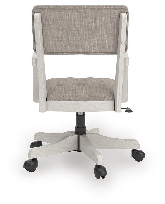 Signature Design Antique White Home Office Desk Chair (1/CN)