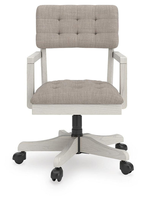 Signature Design Antique White Home Office Desk Chair (1/CN)