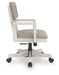Signature Design Antique White Home Office Desk Chair (1/CN)