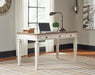 Signature Design White/Brown Home Office Lift Top Desk