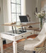 Signature Design White/Brown 2-Piece Home Office Desk