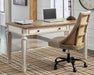 Signature Design White/Brown Home Office Desk