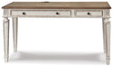 Signature Design White/Brown Home Office Desk