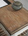 Signature Design White/Brown 2-Piece Home Office Desk
