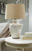 Signature Design Cream Ceramic Table Lamp (1/CN)