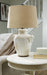 Signature Design Cream Ceramic Table Lamp (1/CN)