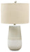 Signature Design Beige/White Ceramic Table Lamp (1/CN)