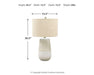 Signature Design Beige/White Ceramic Table Lamp (1/CN)