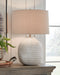 Signature Design Beige Ceramic Table Lamp (1/CN)
