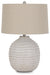 Signature Design Beige Ceramic Table Lamp (1/CN)
