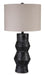 Signature Design Distressed Black Terracotta Table Lamp (1/CN)