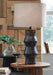 Signature Design Distressed Black Terracotta Table Lamp (1/CN)