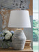 Signature Design Antique Blue Terracotta Table Lamp (1/CN)