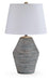 Signature Design Antique Blue Terracotta Table Lamp (1/CN)