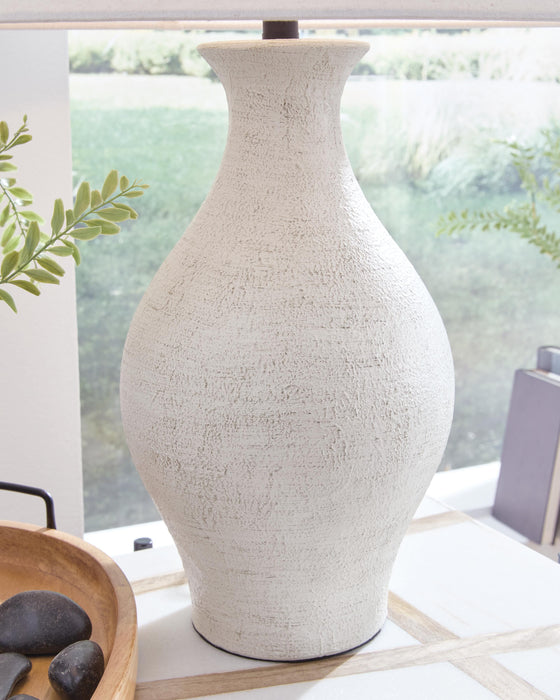 Signature Design Antique White Ceramic Table Lamp (1/CN)