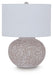 Signature Design Distressed White Terracotta Table Lamp (1/CN)