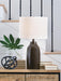 Signature Design Brown Terracotta Table Lamp (1/CN)