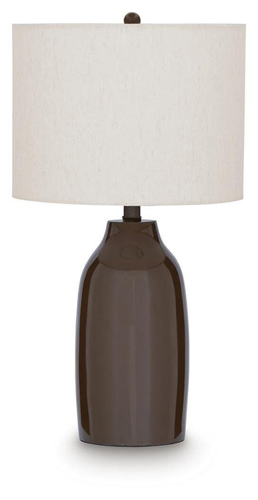 Signature Design Brown Terracotta Table Lamp (1/CN)