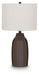 Signature Design Brown Terracotta Table Lamp (1/CN)