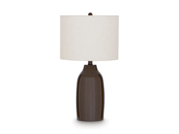 Signature Design Brown Terracotta Table Lamp (1/CN)